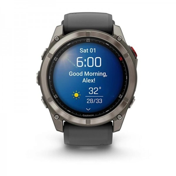 Умные часы Garmin Fenix 8 Pro 51mm Amoled Sapphire Lens Tinanium With Graphite/Black Silicone Band 010-03199-11