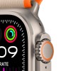 Умные часы Apple Watch Ultra 2 49 мм Titanium Case, титановый/orange/beige Trail Loop (S/M)