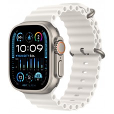 Умные часы Apple Watch Ultra 2 49 мм Titanium Case, титановый/white Ocean Band One Size
