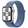 Умные часы Apple Watch SE 2 (2023) GPS 44mm Silver Aluminium Case with Winter Blue Sport Loop (MREF3)