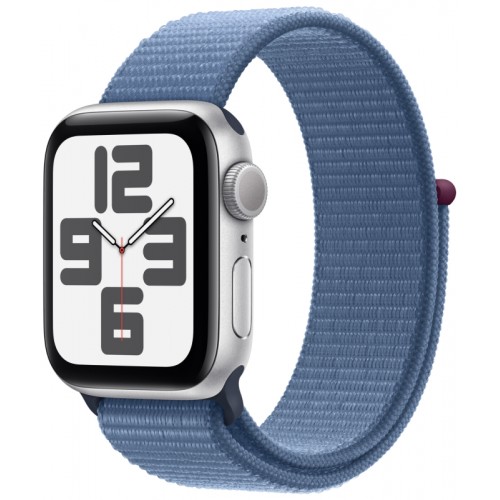 Умные часы Apple Watch SE 2 (2023) GPS 44mm Silver Aluminium Case with Winter Blue Sport Loop (MREF3)