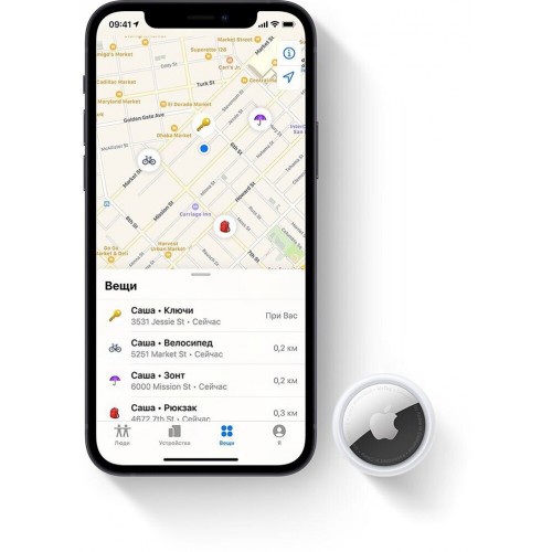Поисковый трекер Apple AirTag белый