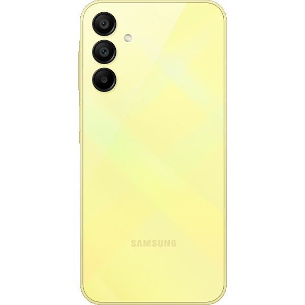 Смартфон Samsung Galaxy A15 8/256 ГБ в желтом цвете с поддержкой Dual nano SIM