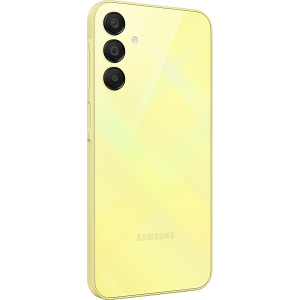 Смартфон Samsung Galaxy A15 8/256 ГБ в желтом цвете с поддержкой Dual nano SIM