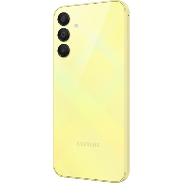Смартфон Samsung Galaxy A15 8/256 ГБ в желтом цвете с поддержкой Dual nano SIM