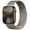 Apple Watch S10 46mm Natural Titanium Case with Natural Milanese Loop S/M (HK)