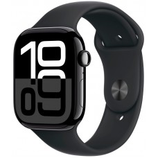 Apple Watch S10 42mm Aluminium Jet Black S/M (MWWE3) EU