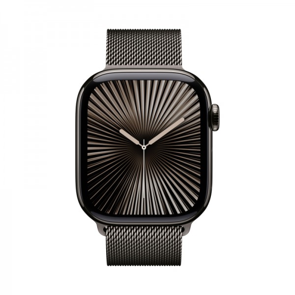 Apple Watch S10 42mm Slate Titanium Case with Slate Milanese Loop