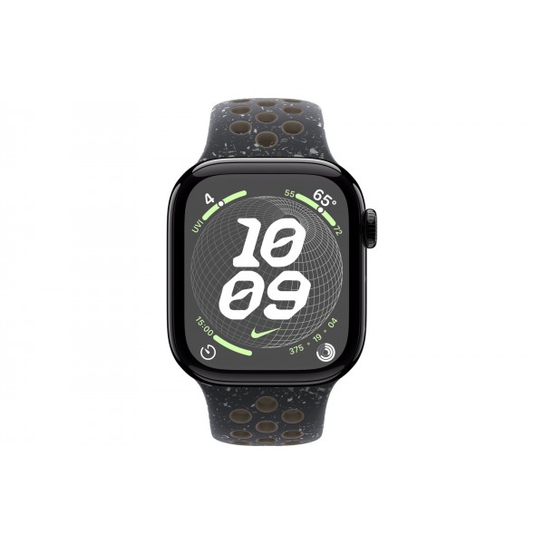 Apple Watch S10 42mm Jet Black Aluminum Case with Midnight Sky Nike Sport Band M/L