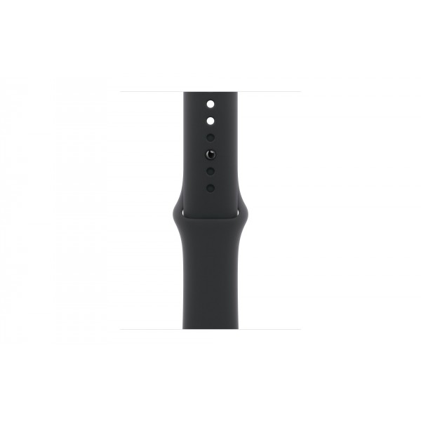 Apple Watch S10 42mm Silver Aluminum Case with Black Sport Band S/M
