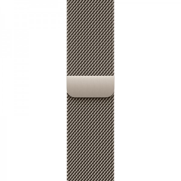 Apple Watch S10 46mm Natural Titanium Case with Natural Milanese Loop M/L (US)