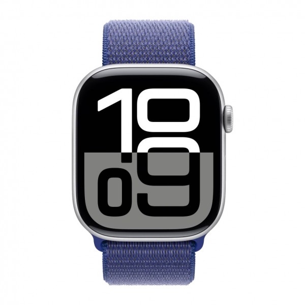 Apple Watch S10 42mm Silver Aluminium Case with Ultramarine Sport Loop 