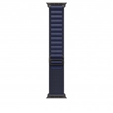 Ремешок для Apple Watch Ultra 49mm Navy Alpine Loop - S (Темно-синий) Black Titanium Finish (MYPW3)