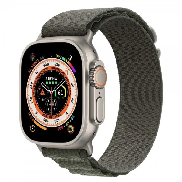 Ремешок для Apple Watch Ultra 49mm Green Alpine Loop - S (Зеленый) (MQE23)