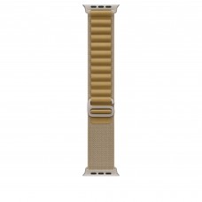 Ремешок для Apple Watch Ultra 49mm Tan Alpine Loop - M (Бежевый) Natural Titanium Finish