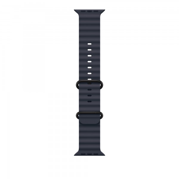 Ремешок для Apple Watch 49mm Navy Ocean Band Black Titanium Finish (Темно-синий) 
