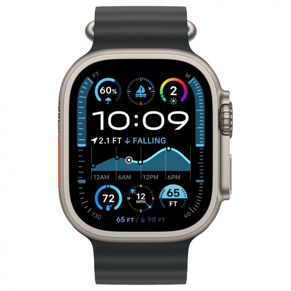 Ремешок для Apple Watch 49mm  Black Ocean Band (Черный) 