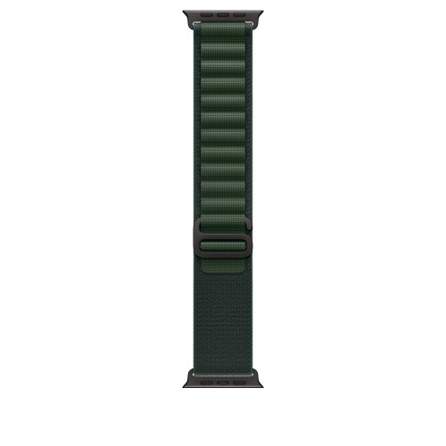 Ремешок для Apple Watch Ultra 49mm Dark Green Alpine Loop - S (Зеленый) Black Titanium Finish