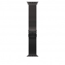 Ремешок для Apple Watch 49mm Black Titanium Milanese Loop - L (Черный)