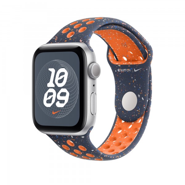 Ремешок для Apple Watch 46mm Blue Flame Nike Sport Band - M/L