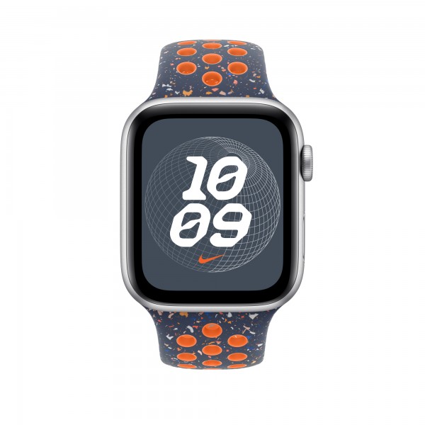 Ремешок для Apple Watch 46mm Blue Flame Nike Sport Band - M/L