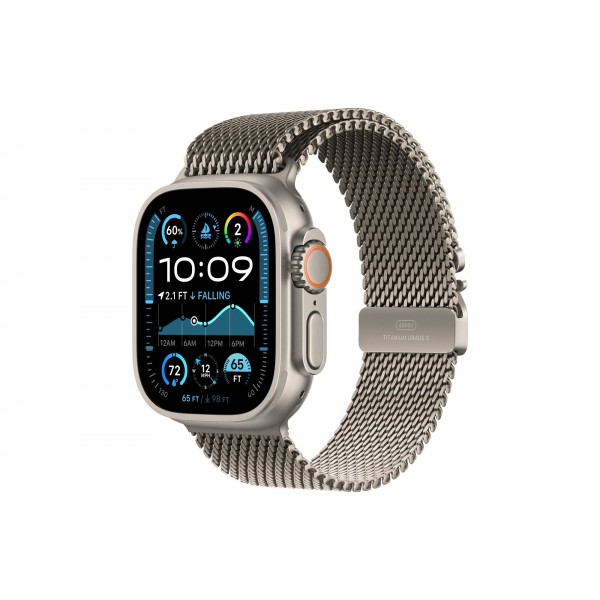 Ремешок Natural Titanium Milanese Loop 49mm для Apple Watch - размер S (MXKC3)