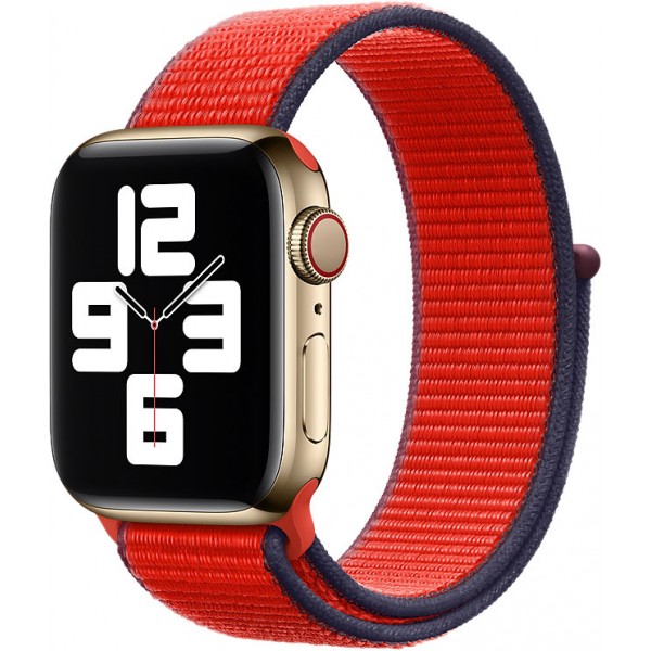 Ремешок для Apple Watch 40mm Red Sport Loop (Красный)
