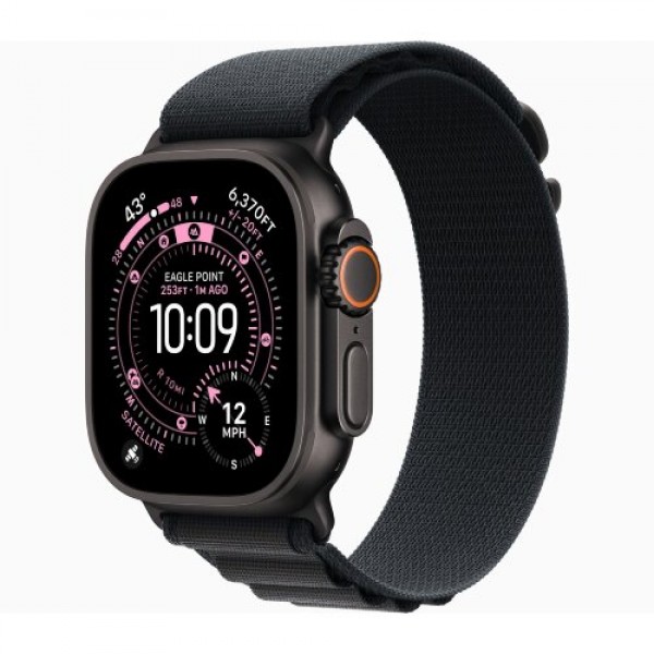 Ремешок для Apple Watch Ultra 49mm Alpine Loop Finish Black (M) - Black (Черный)
