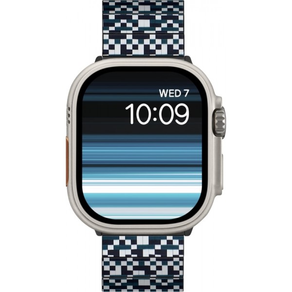 Ремешок Pitaka Dreamland ChromaCarbon для Apple Watch 38/40/41/42/44/45/46/49 мм, принт мозаика (Mosaic) (AWB2303)