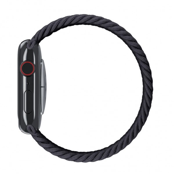 Ремешок для Apple Watch 45mm Midnight Braided Solo Loop - Size 11 (Черный) 