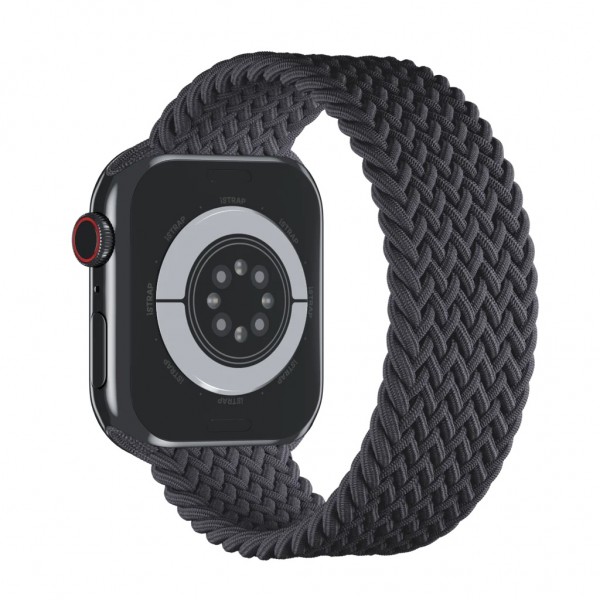 Ремешок для Apple Watch 45mm Midnight Braided Solo Loop - Size 11 (Черный) 