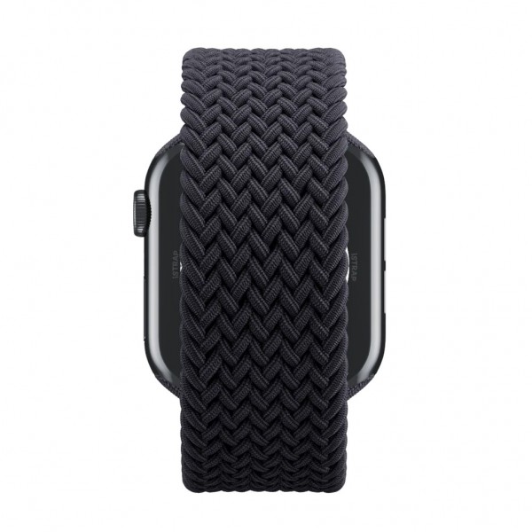 Ремешок для Apple Watch 45mm Midnight Braided Solo Loop - Size 11 (Черный) 