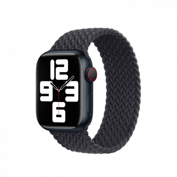 Ремешок для Apple Watch 45mm Midnight Braided Solo Loop - Size 11 (Черный) 