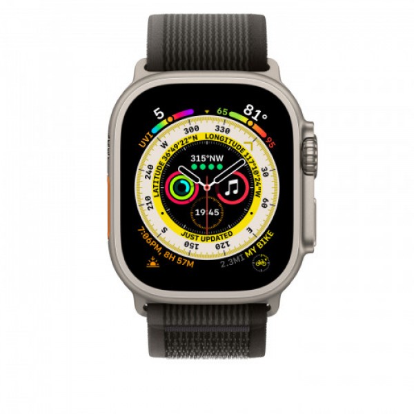 Ремешок для Apple Watch Ultra 49mm Черно-серый Trail Loop S/M (MQEP3)