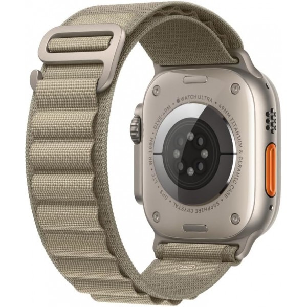 Ремешок для Apple Watch Ultra 49mm Olive Alpine Loop - M (Оливковый)