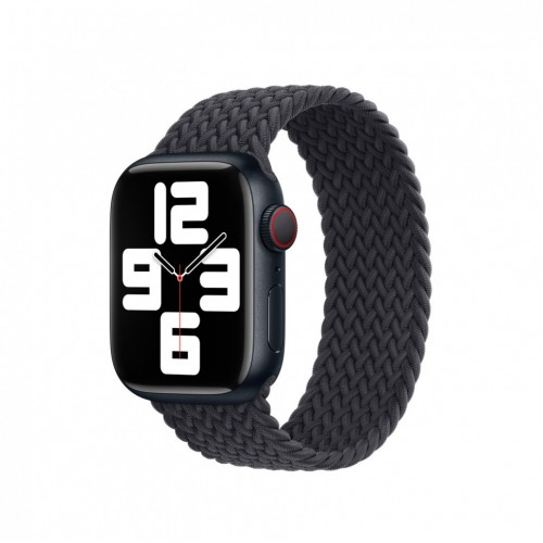 Ремешок для Apple Watch 45mm Midnight Braided Solo Loop - Size 6 (Черный) 