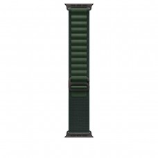 Ремешок для Apple Watch Ultra 49mm Dark Green Alpine Loop - M (Зеленый) Black Titanium Finish
