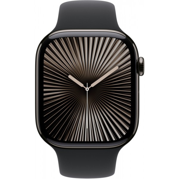 Ремешок для Apple Watch 46mm Black Sport Band - M/L (Черный) (MXM43)