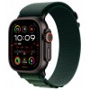 Умные часы Apple Watch Ultra 2 (2024) GPS + Cellular, 49 мм, корпус из черного титана, ремешок Alpine Loop Dark Green зеленого цвета, HK, размер L