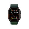 Умные часы Apple Watch Ultra 2 (2024) GPS + Cellular, 49 мм, корпус из черного титана, ремешок Alpine Loop Dark Green зеленого цвета, HK, размер L