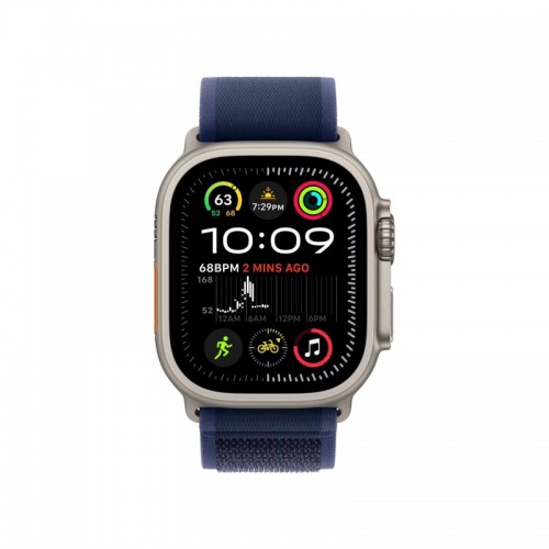 Умные часы Apple Watch Ultra 2 (2024) GPS + Cellular, 49 мм, корпус из бежевого титана, ремешок Blue Trail Loop HK, размер M/L