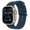 Умные часы Apple Watch Ultra 2 (2024) GPS + Cellular, 49 мм, корпус из бежевого титана, ремешок Ocean Band Navy HK синего цвета