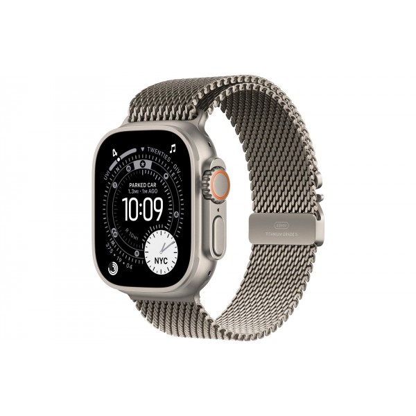 Умные часы Apple Watch Ultra 3 (2025) GPS + Cellular, 49 мм, Natural Titanium Case with Natural Titanium Milanese Loop, M