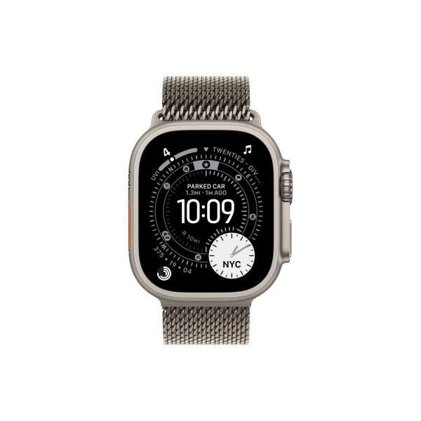 Умные часы Apple Watch Ultra 3 (2025) GPS + Cellular, 49 мм, Natural Titanium Case with Natural Titanium Milanese Loop, M