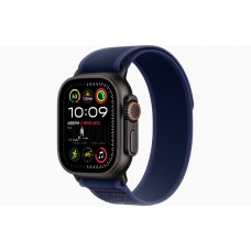 Умные часы Apple Watch Ultra 2 (2024) GPS + Cellular, 49 мм, корпус из черного титана, ремешок Blue Trail Loop US, размер M/L