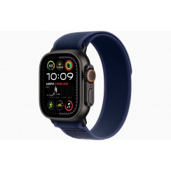 Умные часы Apple Watch Ultra 2 (2024) GPS + Cellular, 49 мм, корпус из черного титана, ремешок Blue Trail Loop US, размер M/L