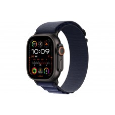 Умные часы Apple Watch Ultra 2 (2024) GPS + Cellular, 49 мм, корпус из черного титана, ремешок Alpine Loop Navy синего цвета, US, размер M