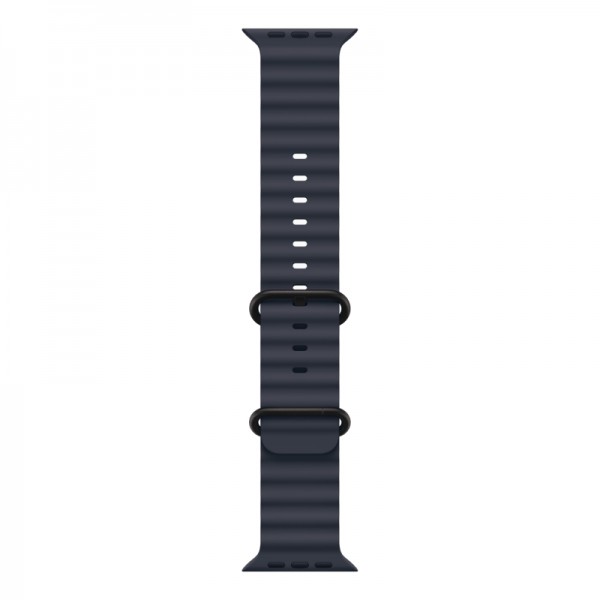 Умные часы Apple Watch Ultra 2 (2024) с GPS и Cellular, черный титановый корпус и синий ремешок Ocean Band Navy US