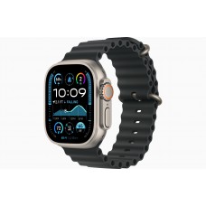 Умные часы Apple Watch Ultra 2 (2024) GPS + Cellular, 49 мм, корпус из бежевого титана, ремешок Ocean Band Black черного цвета