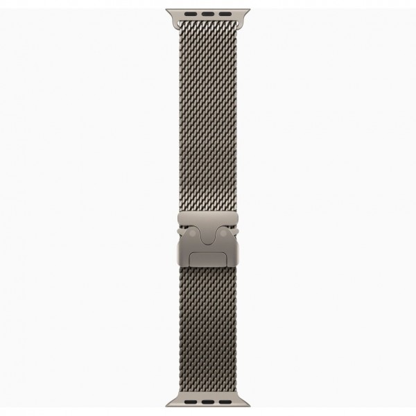 Умные часы Apple Watch Ultra 2 (2024) GPS + Cellular, 49 мм, корпус из бежевого титана, ремешок Natural Titanium Milanese Loop, M